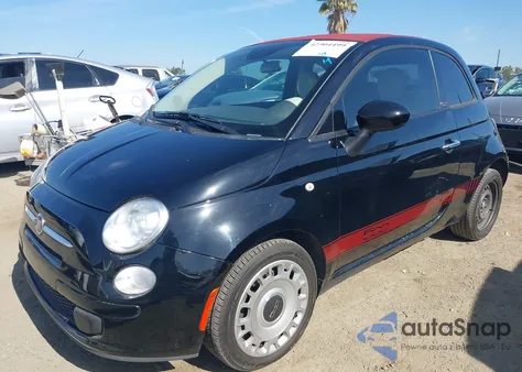 2015 Fiat 500C Pop из США, поврежденный, VIN 3C3CFFDR6FT507797